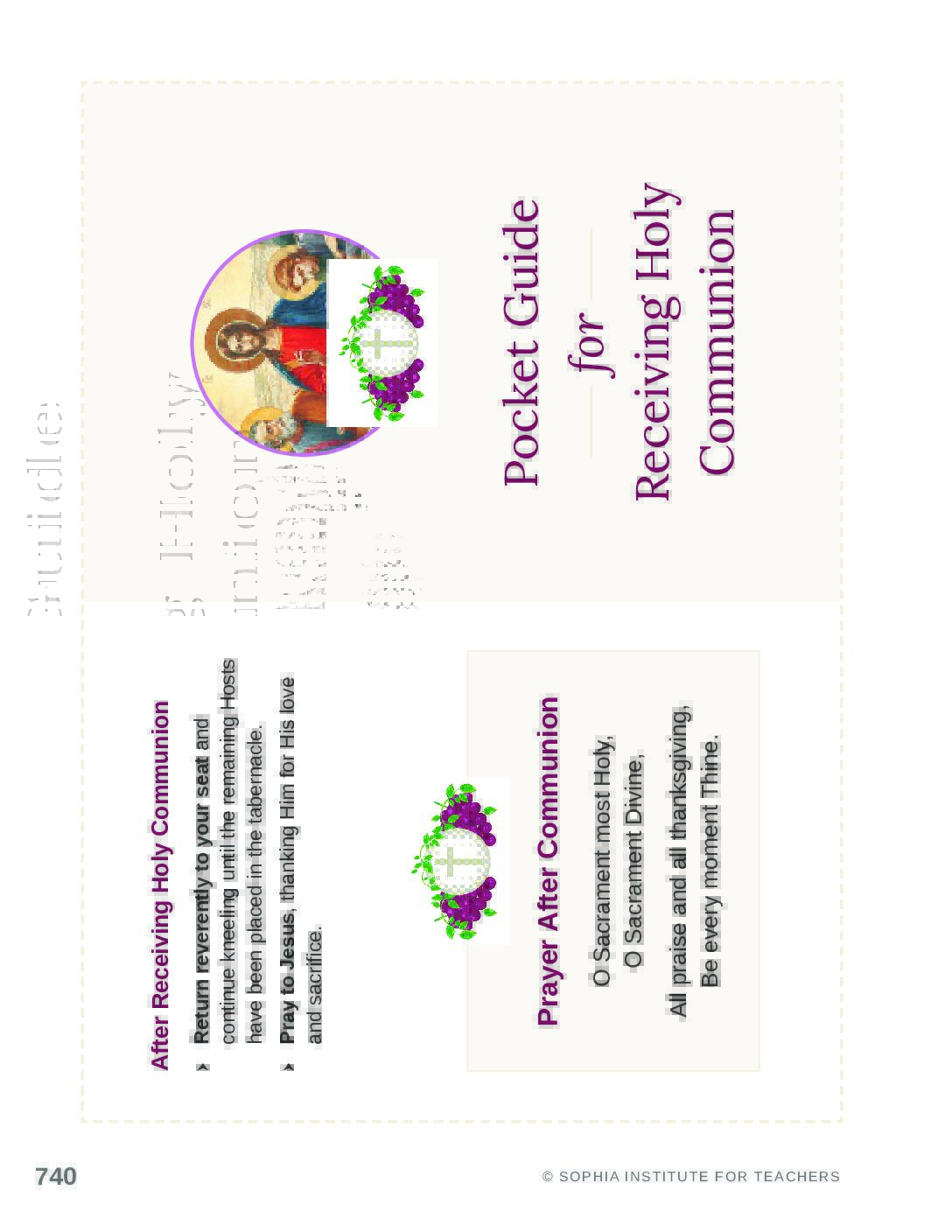 Pocket Guide for receiving Holy Communion GR2 Sophia Teachers