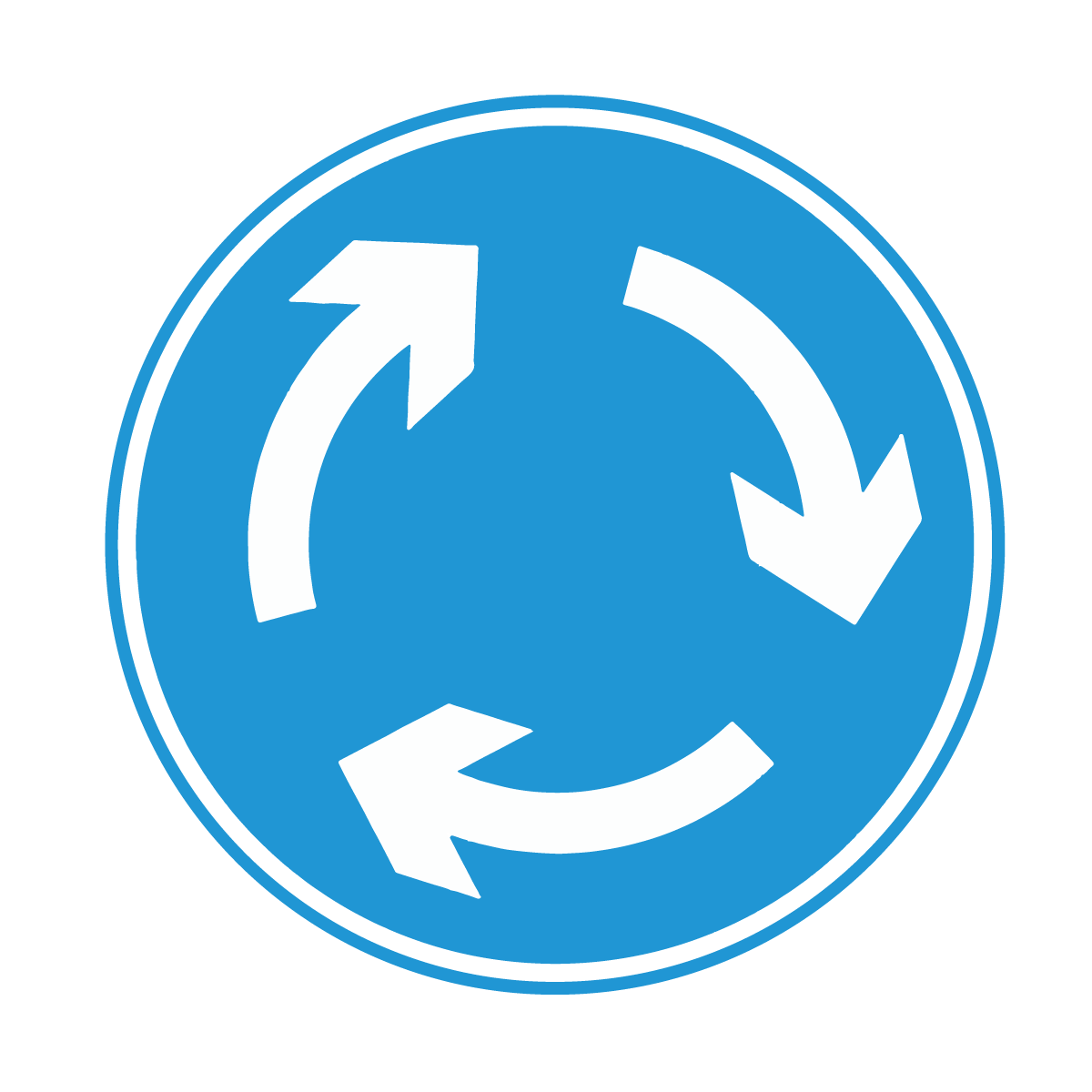 Mini Roundabout Road Marking Thermoplastic Markings