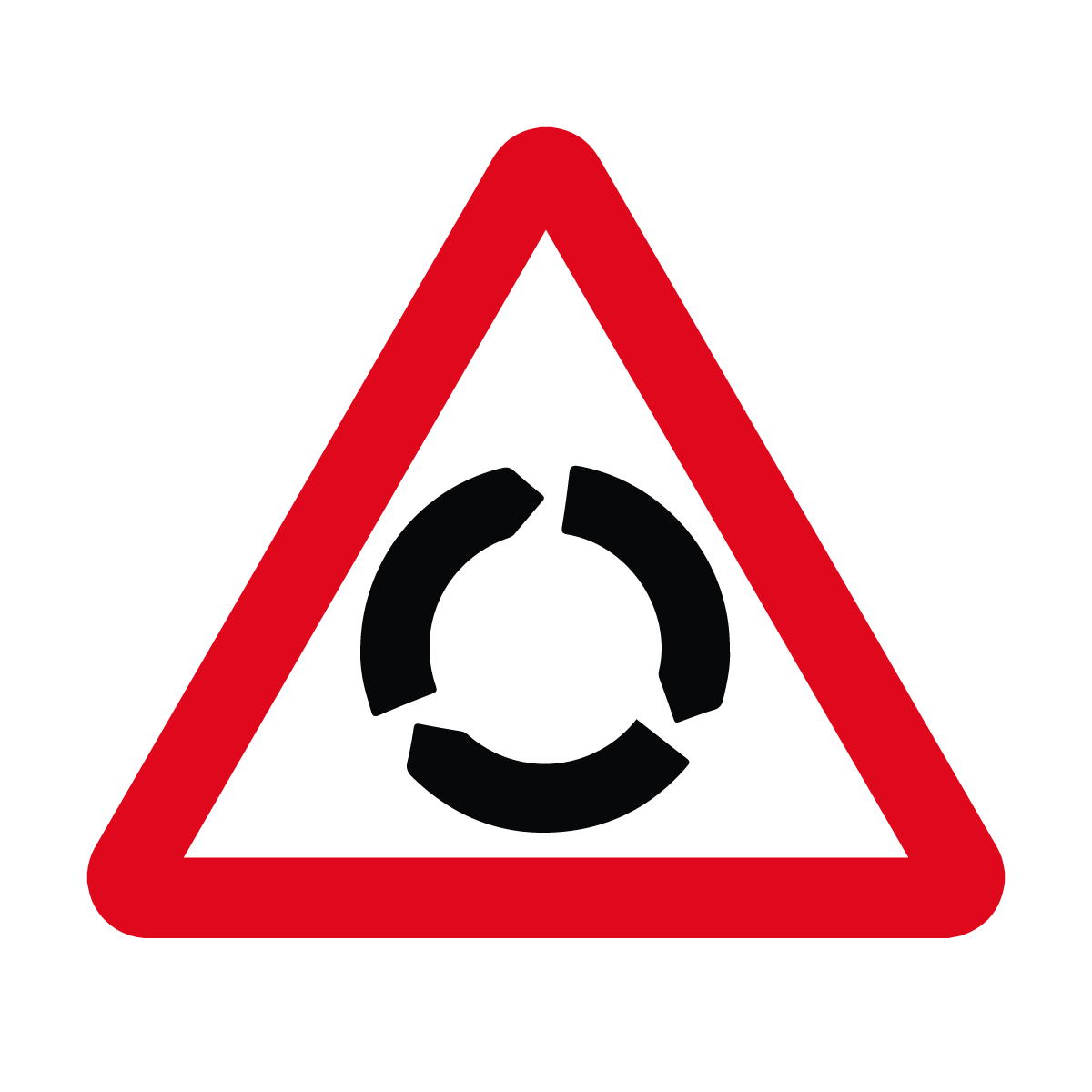 Roundabout Ahead Road Marking Thermoplastic Marking
