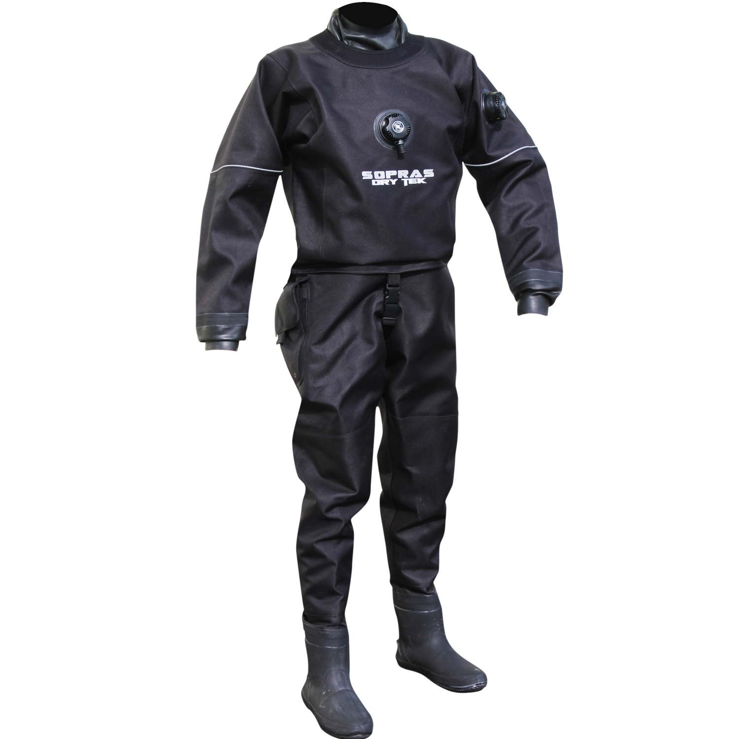 Trilaminate dry suit with back zipper with booties Sopras Tek