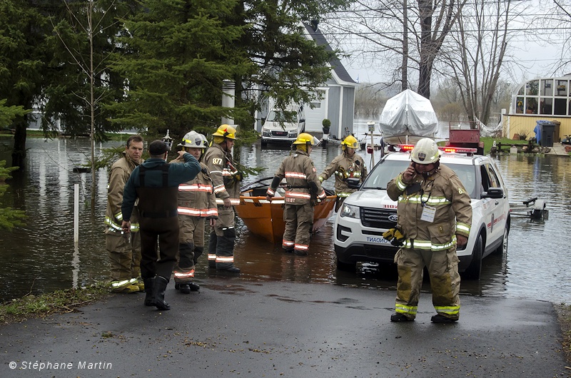 Inondations à SainteAnnedeSorel Coupure préventive de l