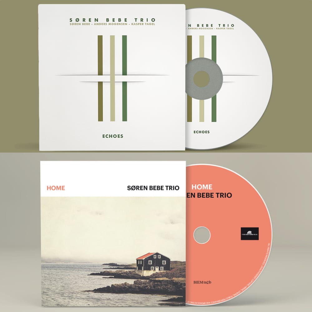 Home + Echoes 2 CD Søren Bebe Trio bundle 10 off + sheet music