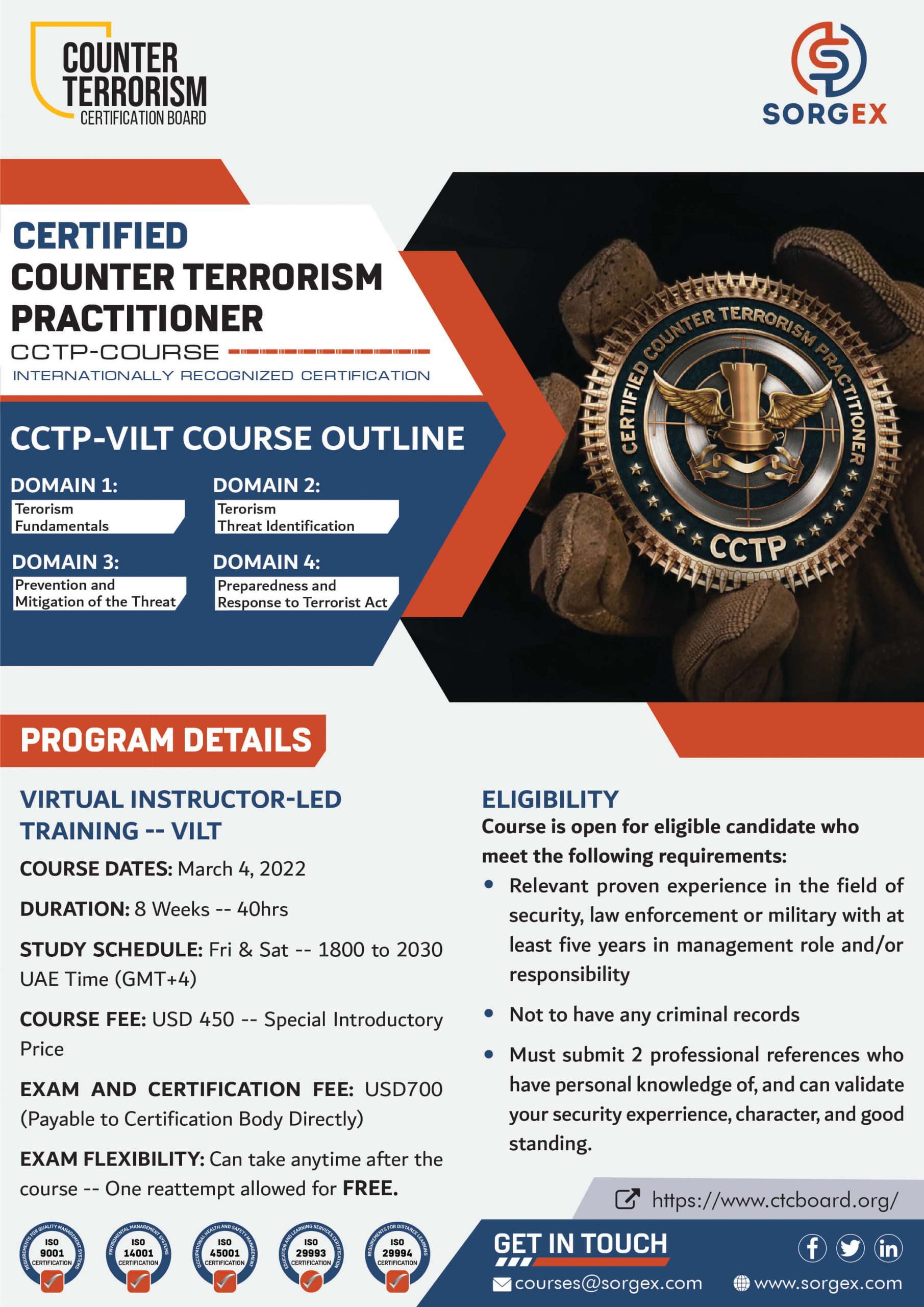 Certified Counter Terrorism Practitioner (CCTP)