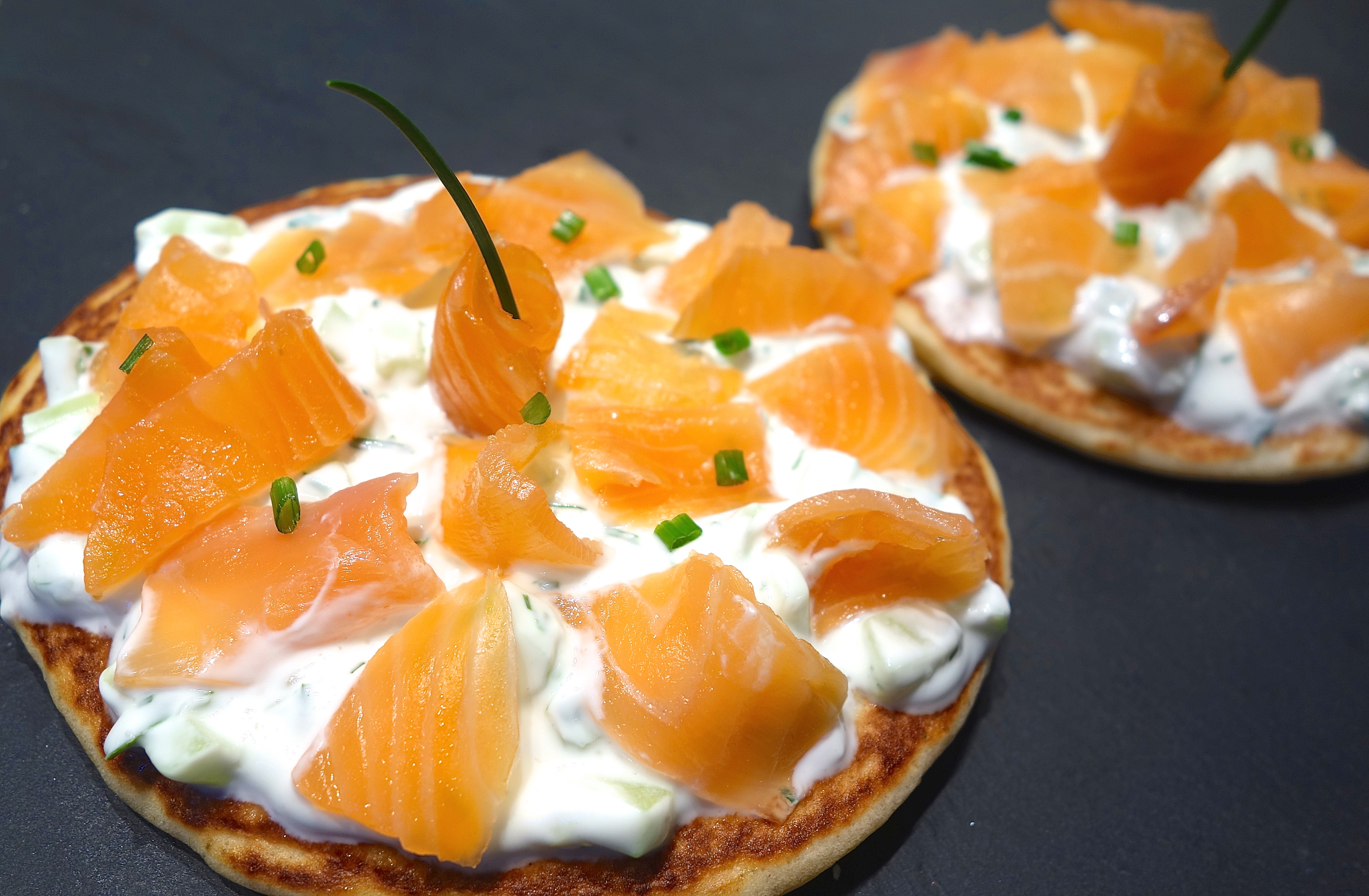 Blinis tzatziki saumon SoRoseBonbons