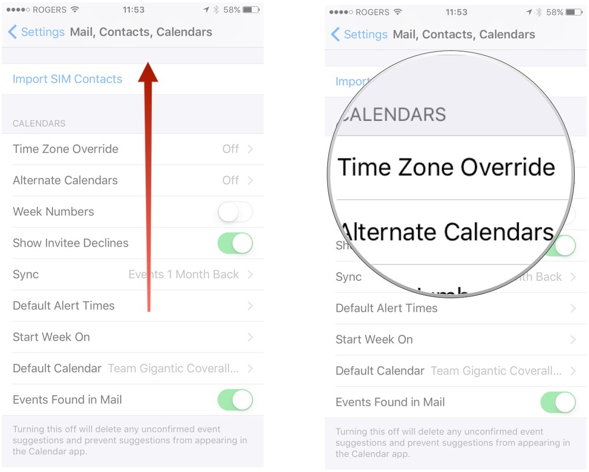 Hướng dẫn tùy chỉnh lịch Calendar trên iPhone 6 Plus cũ