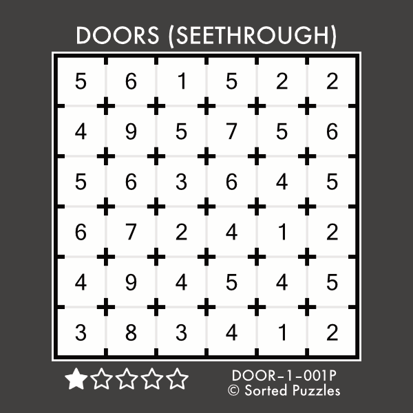 Doors [DOOR1001P] Sorted Puzzles