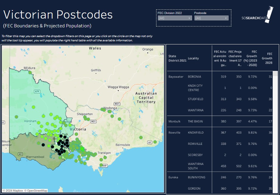 Australian Postcode Downloadable maps SoSearch