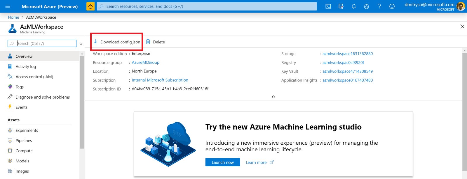 Using Azure Machine Learning for Hyperparameter Optimization