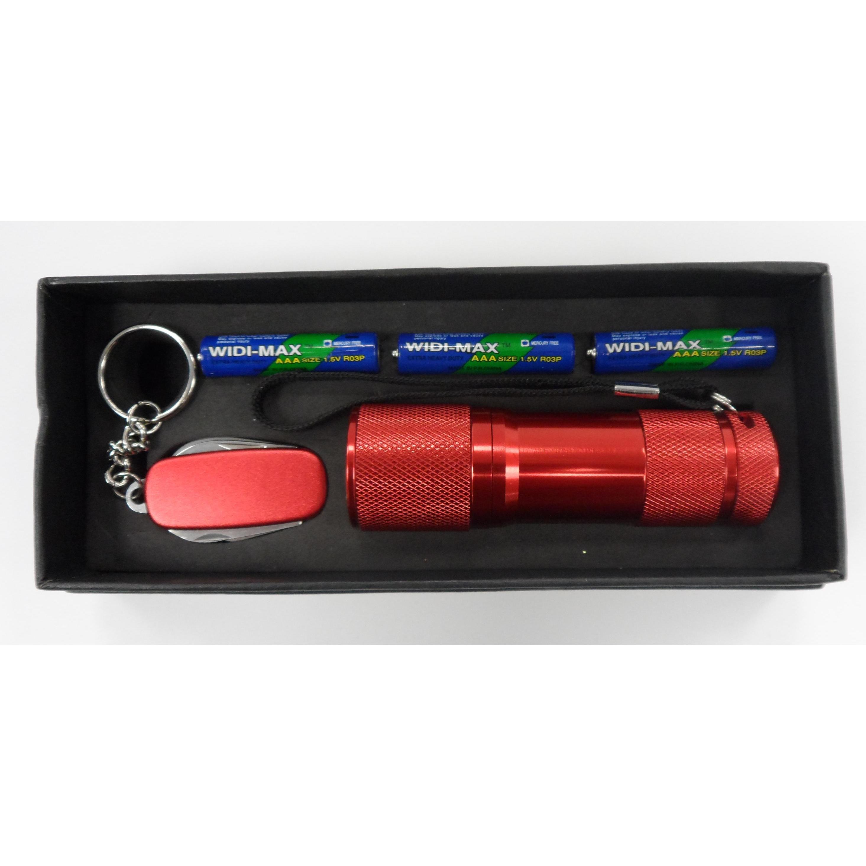 9 LED Flashlight Gift Set SOS Promo Products