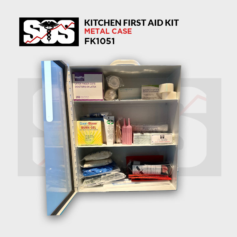 First Aid Kit Metal for Kitchens/Restaurants FK1051 sostech.ca