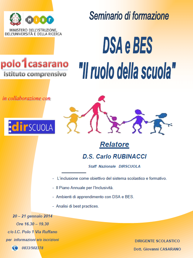 Seminario Inclusività e bisogni educativi speciali