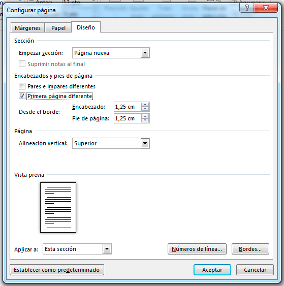 Cómo quitar el número de página de portada y páginas en Word 2013 Soteon
