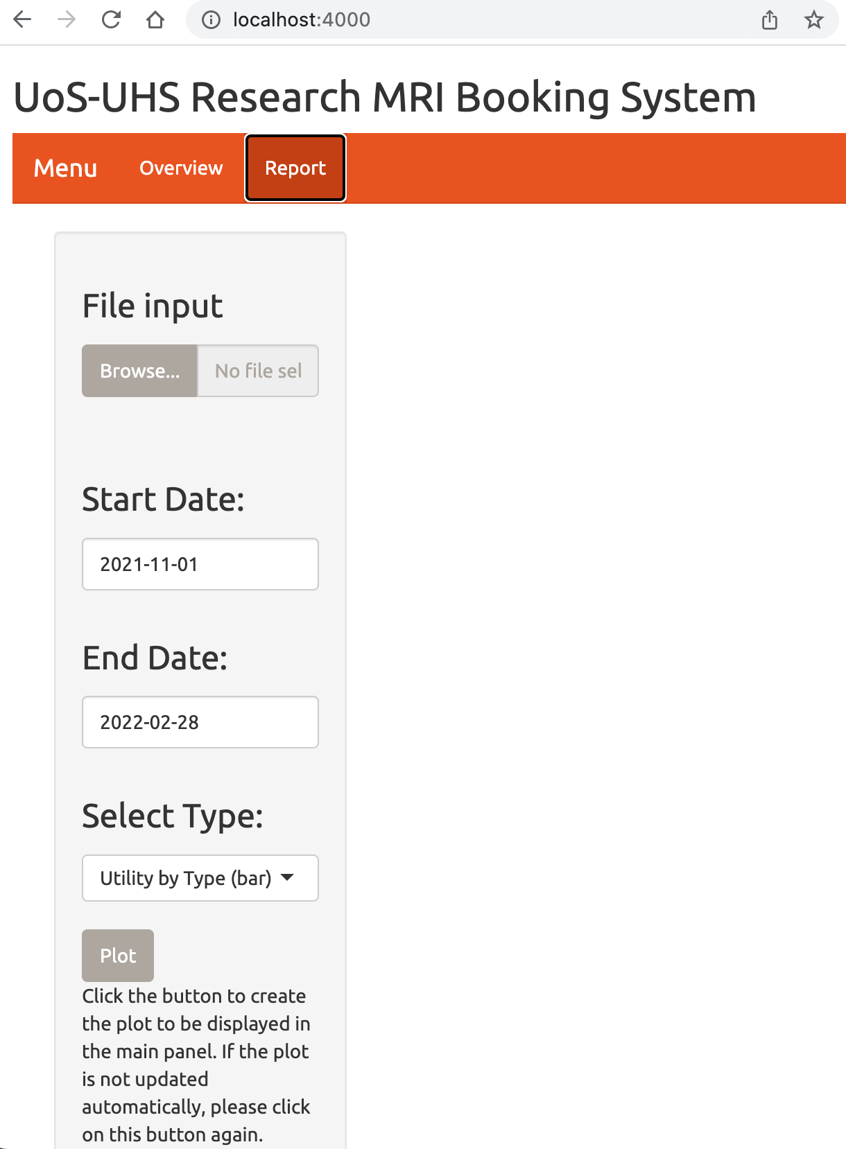 UoS/UHS Research MRI Booking System A documentation site for research