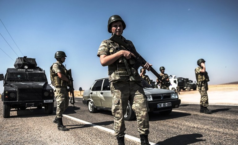 Syrian border, in pursuit of Kurdish forces.