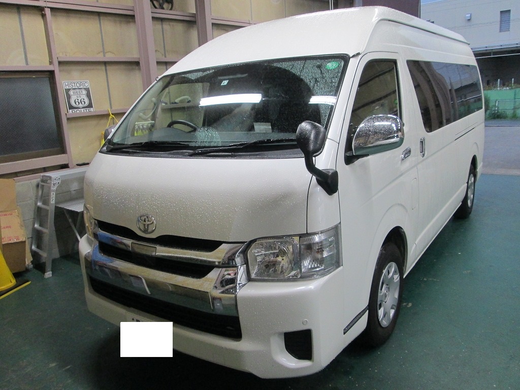 トヨタ・ハイエース グランドキャビンの魚臭クリーニング｜愛知県名古屋市J社様から車内消臭のご依頼 車のルーム