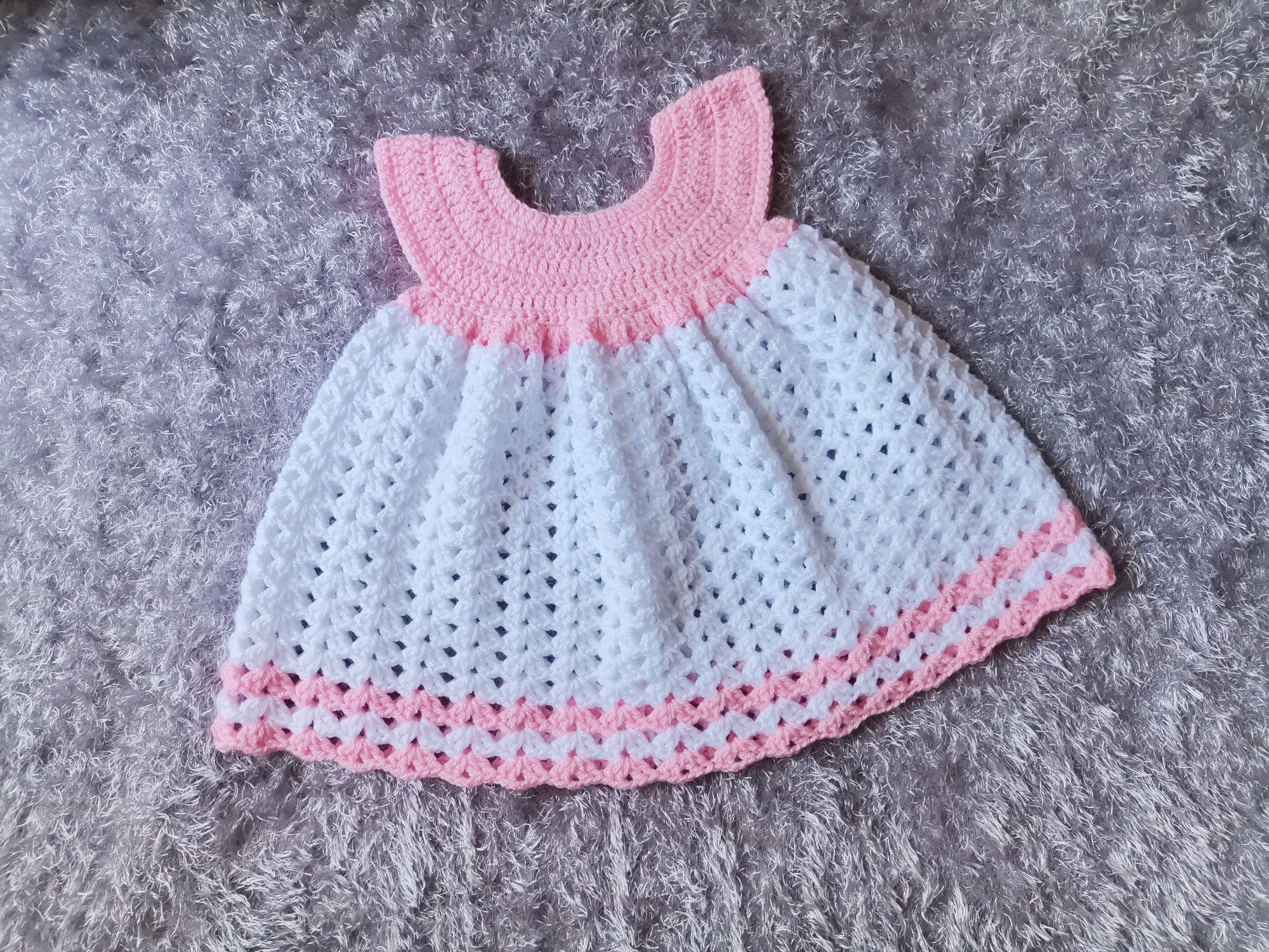 Free Crochet Baby Dress 03 Months Pattern! Soukaina Collections
