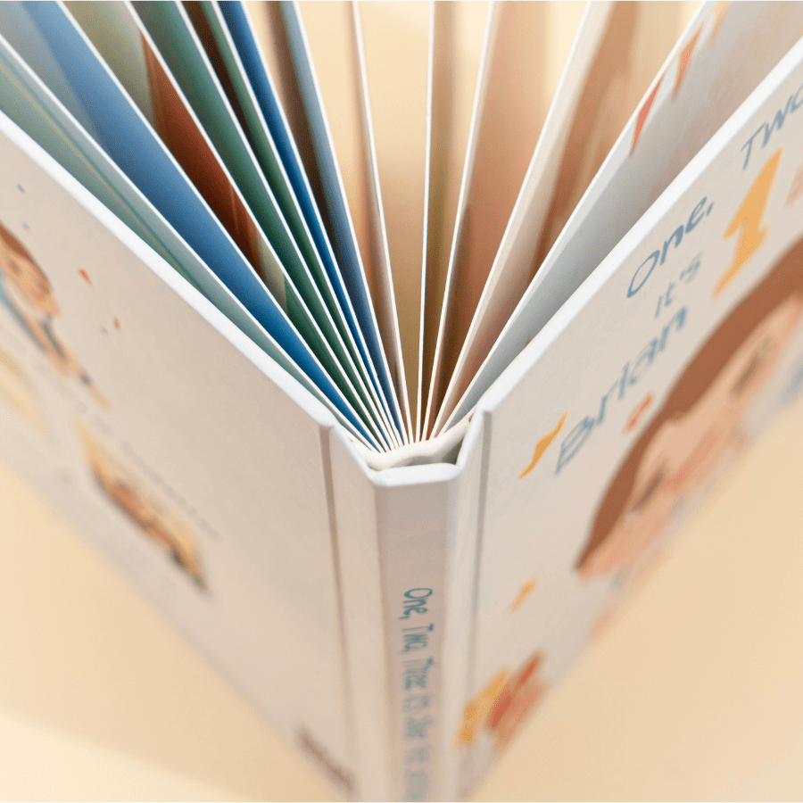 One, Two, Three It’s Baby First Birthday! Personalized books for