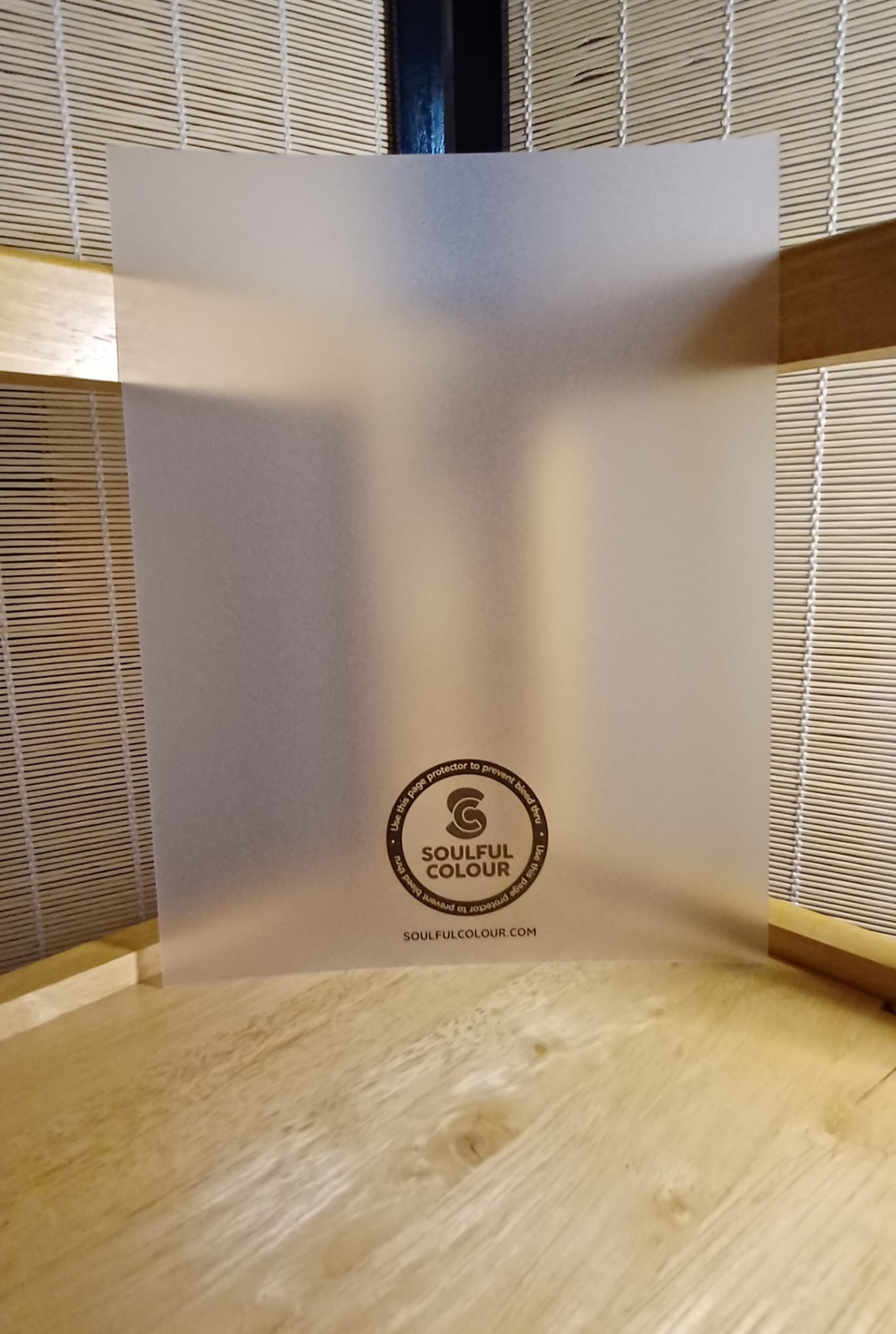 Soulful Colour Colouring Page Protector Affirmation Colouring Books