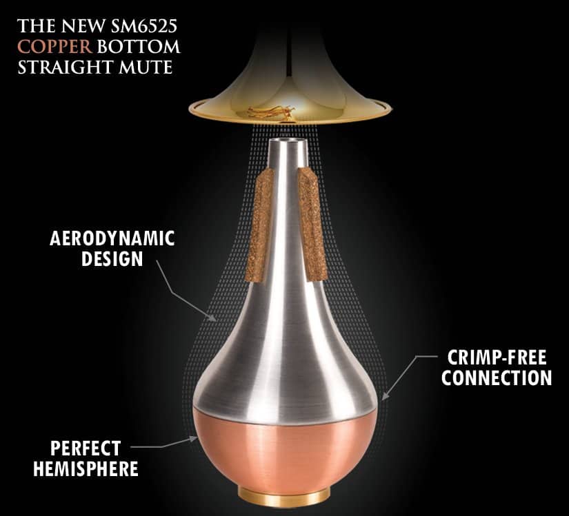 Trumpet Straight Mute Copper Bottom Trumpet Straight Mute