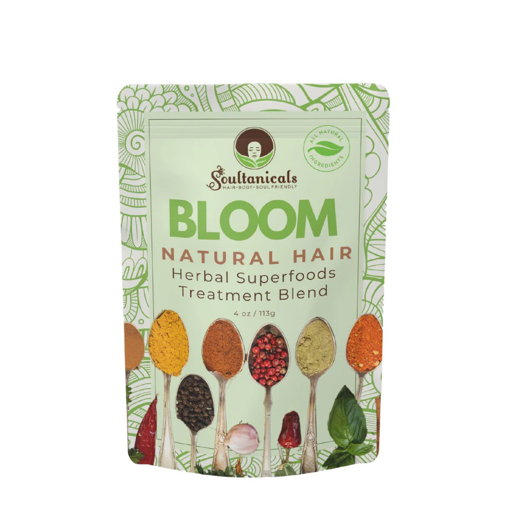 Bloom Natural Hair Herbal Superfoods Treatment Blend — Soultanicals