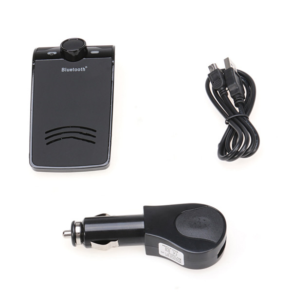 Wireless Bluetooth Car Kit Hands-free Speakers with Back Clip | SoumiDeal