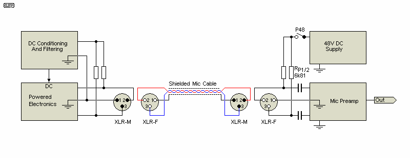 Mic Preamp Phantom Power Schematic - Wiring Draw