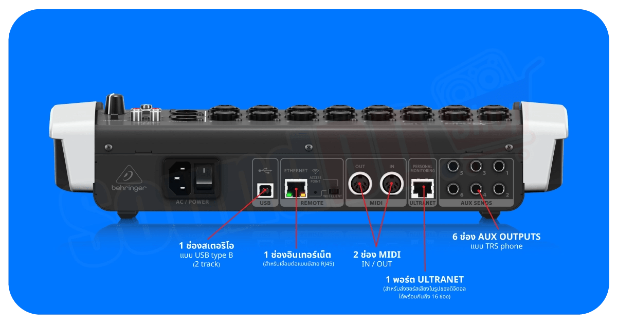 รีวิว BEHRINGER X AIR ซีรีส์ ดิจิตอลมิกเซอร์ ครบทุกรุ่น