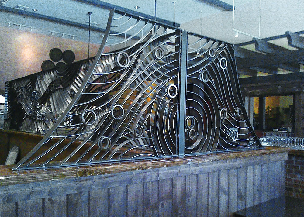 Starry Night Metal Restaurant Divider Panels Asheville NC Sound Idea