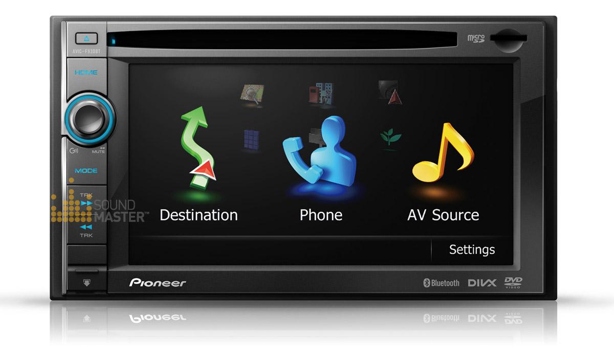 (1338) Pioneer AVICF930BT in Dash DVD Player with Navigation and
