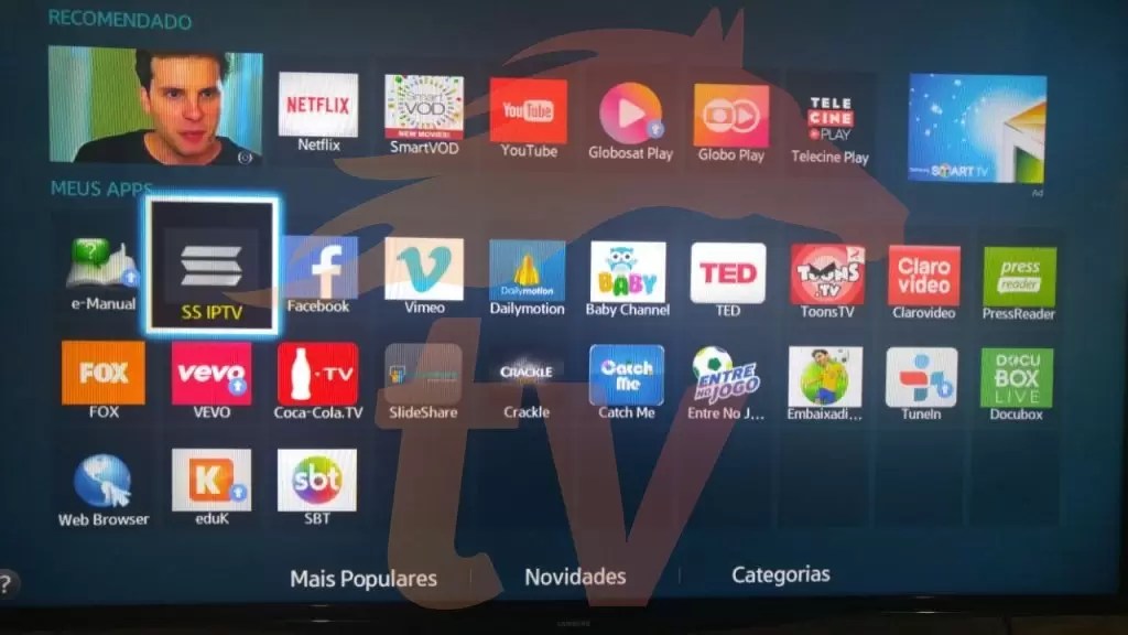 Como configurar o SS IPTV na smart TV SAMSUNG
