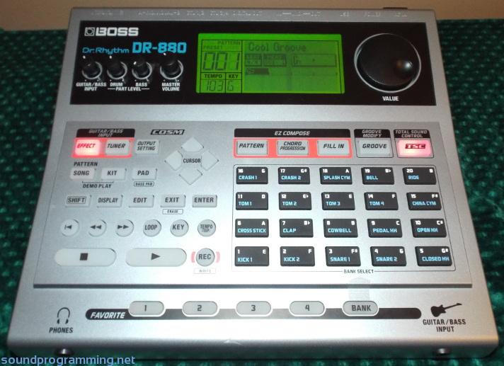 Roland Boss DR880 Sound Programming