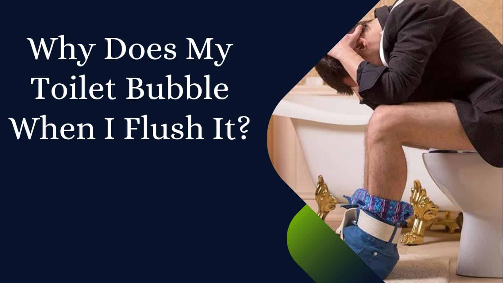 Why Does My Toilet Bubble When I Flush It?