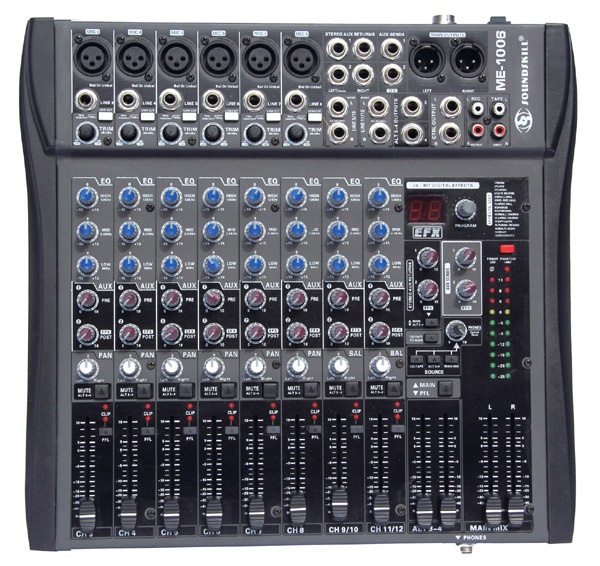 10 channel Audio Mixer
