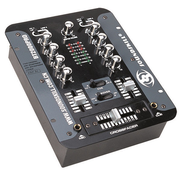 2 channel Small DJ Mixer