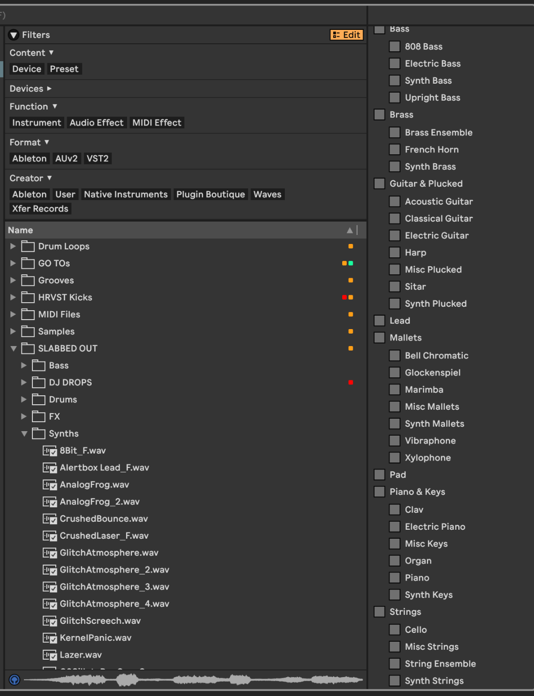 Organizing Samples & Presets with Ableton Live 12 Sounds of