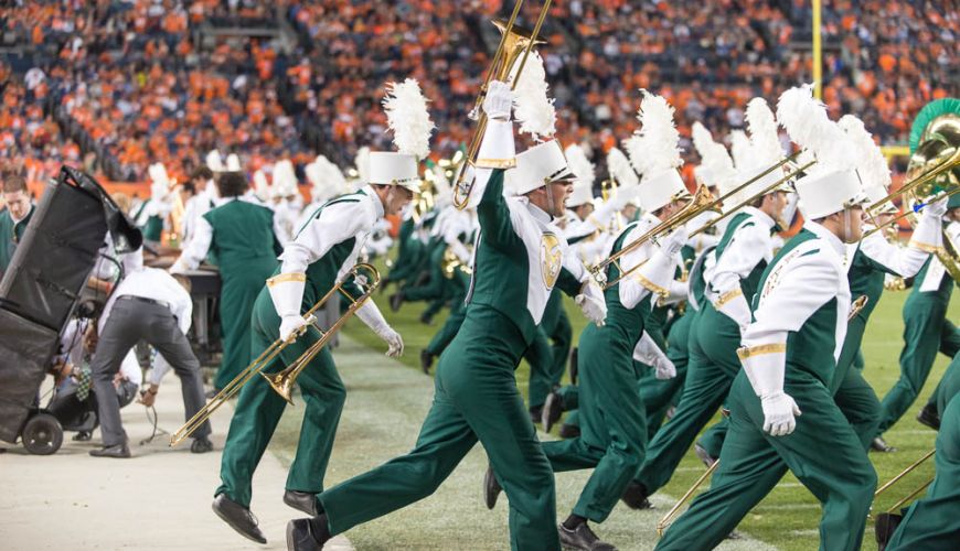Marching band rocks Thursday Night Football SOURCE Colorado State