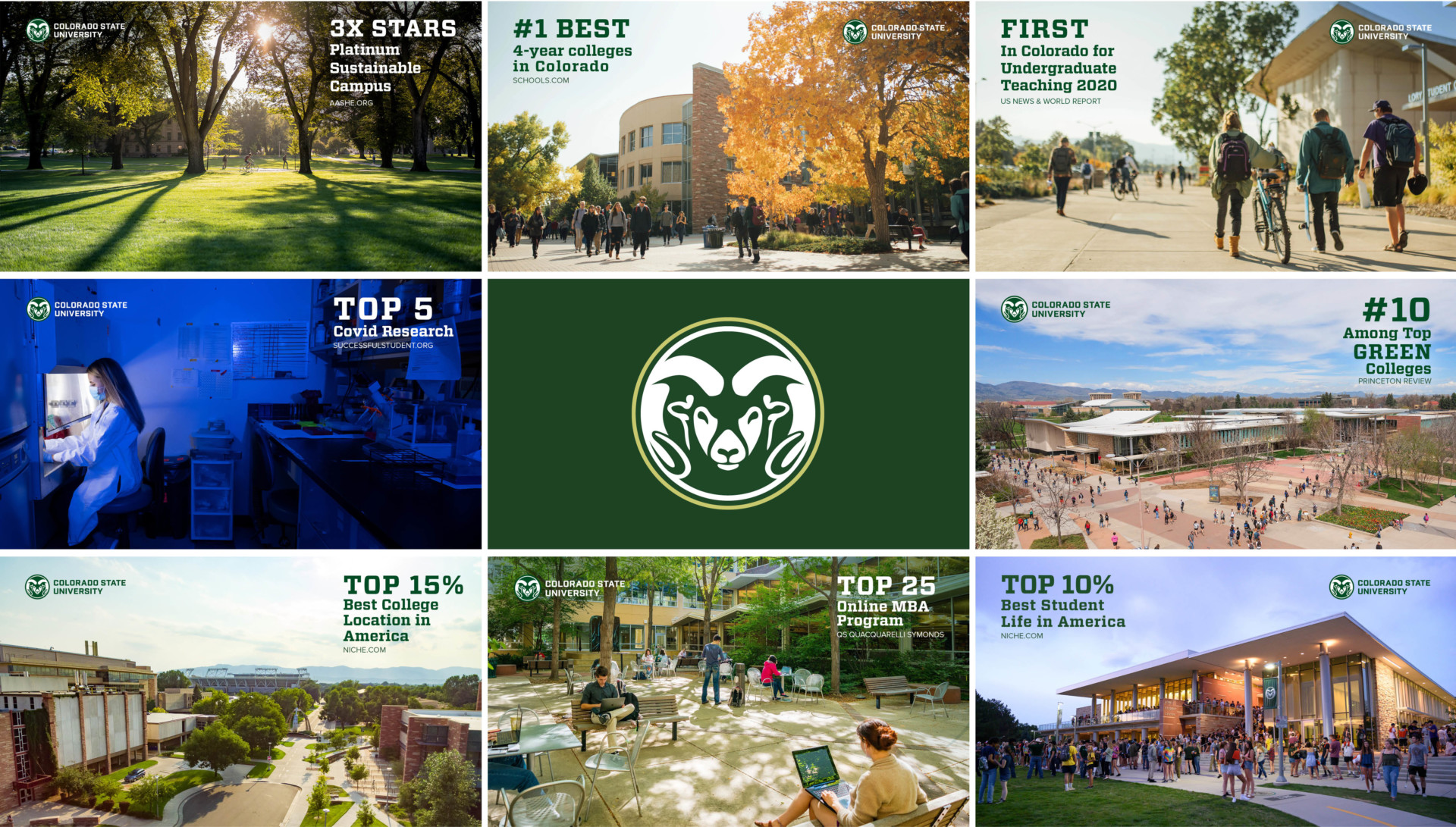 New backdrops for Teams, Zoom feature CSU accolades