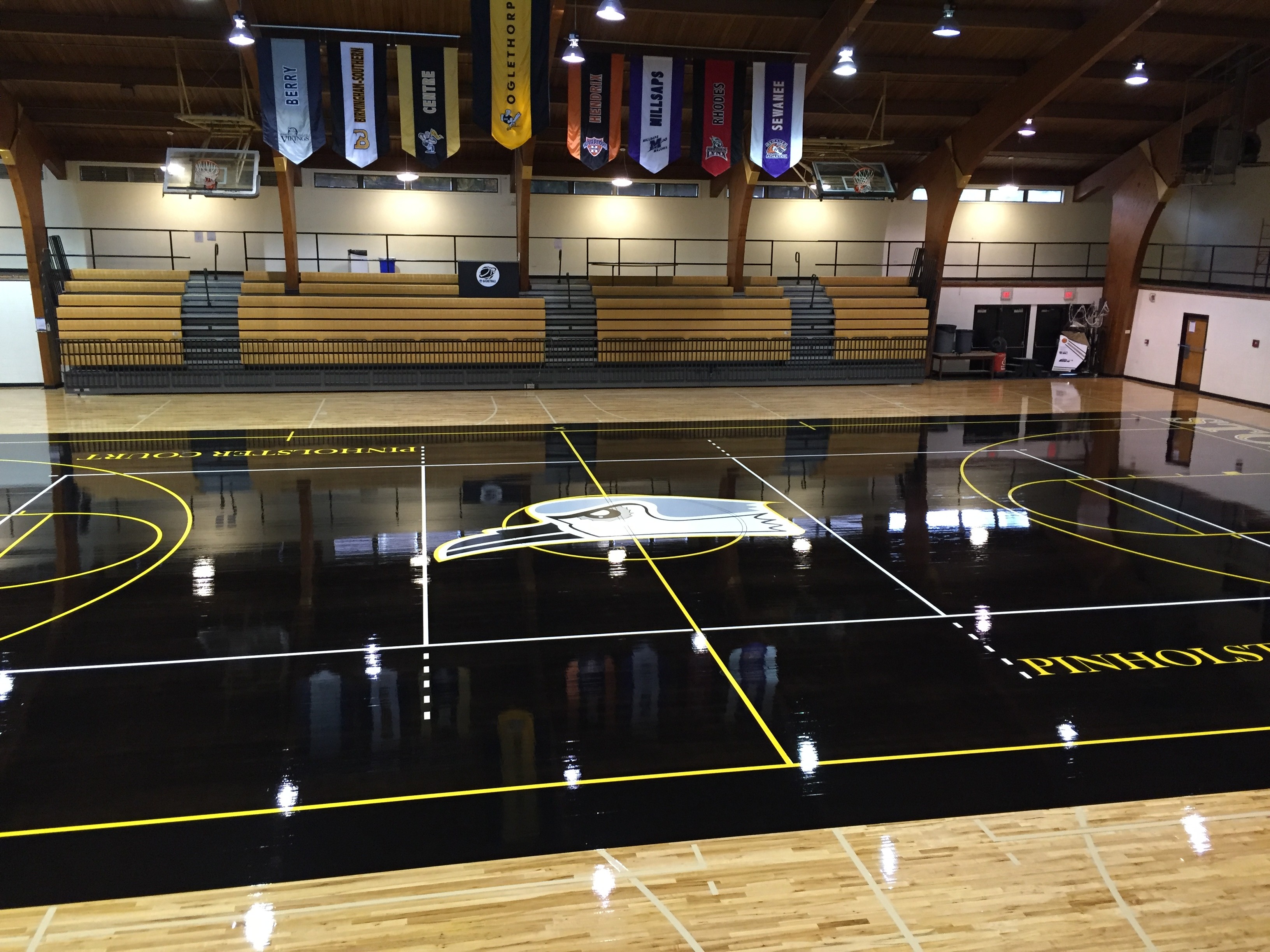 Oglethorpe Athletics Introduces "Blacktop" Court in Dorough Field House