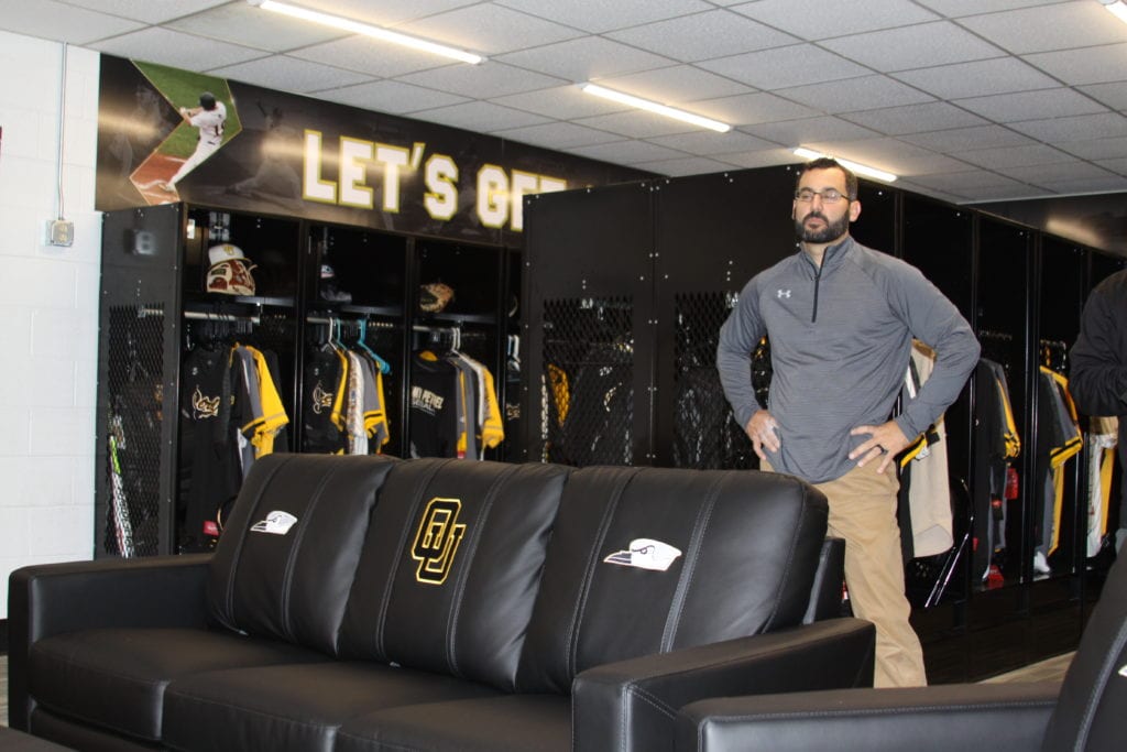 Baseball team unveils renovated locker room in Dorough