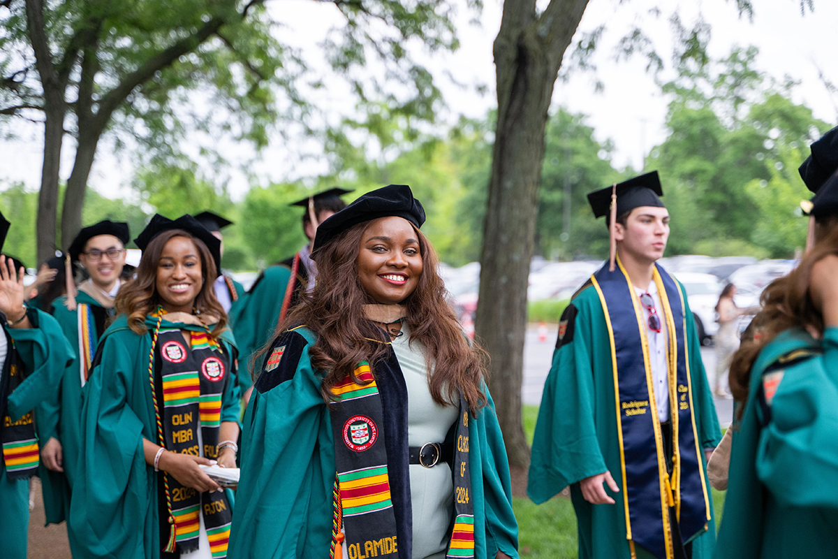 Coolidge shares message of selfacceptance at WashU Commencement The