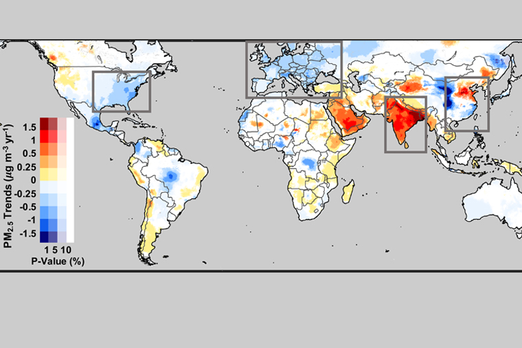 Map shows good and bad news on air pollution Futurity