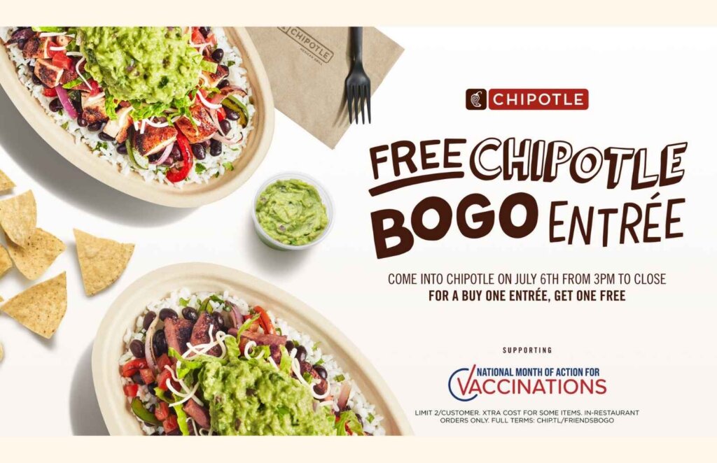 Chipotle Offers Bogo Deal On Thanksgiving Eve