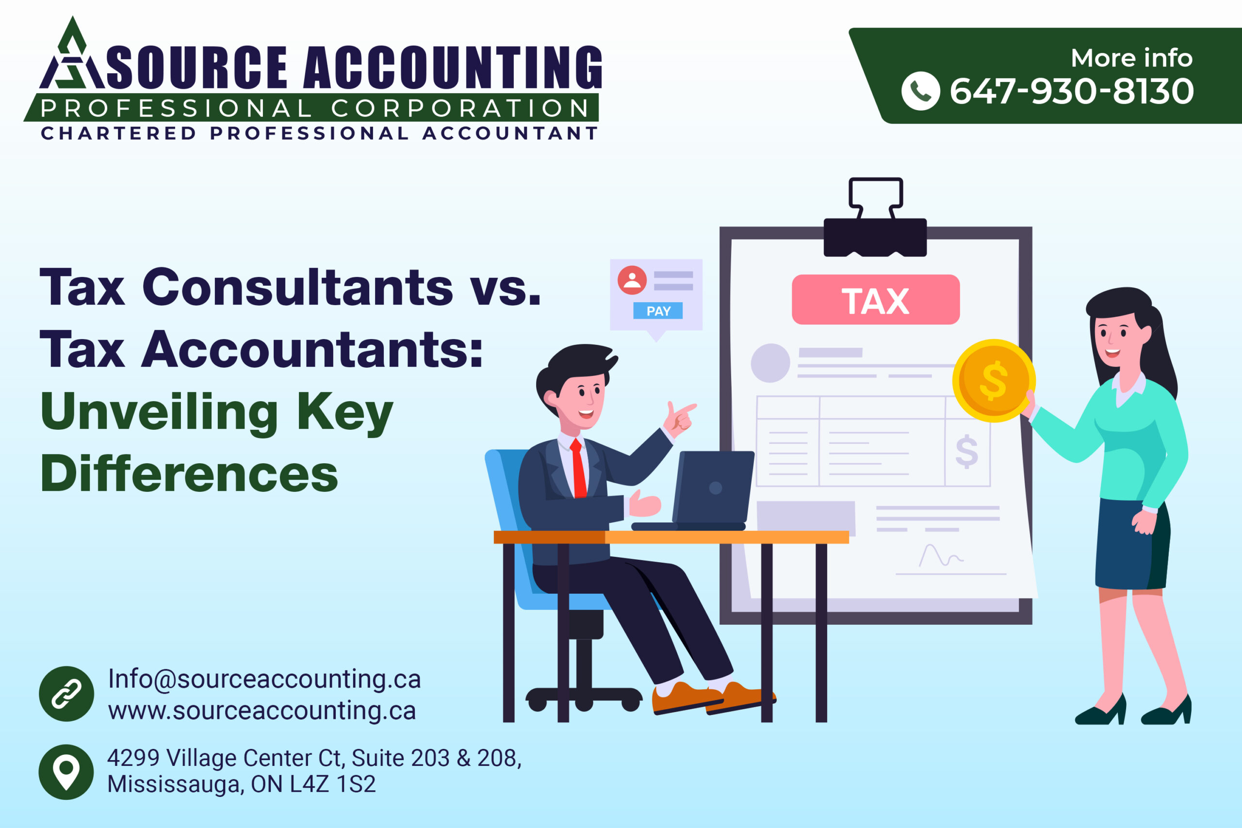 What are the Key Differences between Tax Consultants and Tax Accountants? Source Accounting
