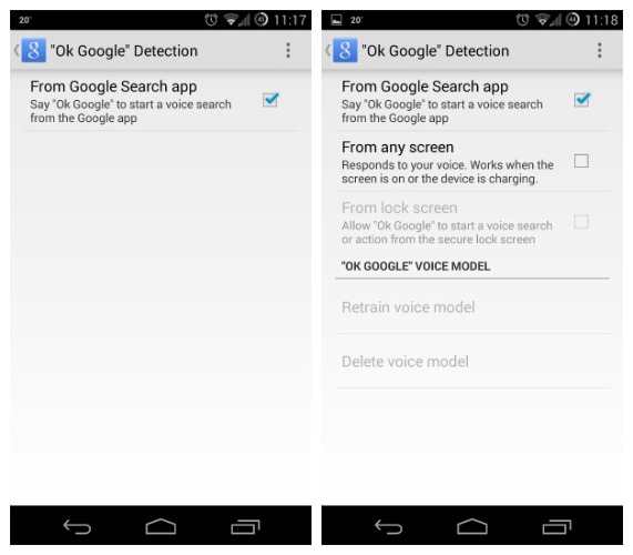 How To Enable "OK Google" Android Voice Search on All Screens