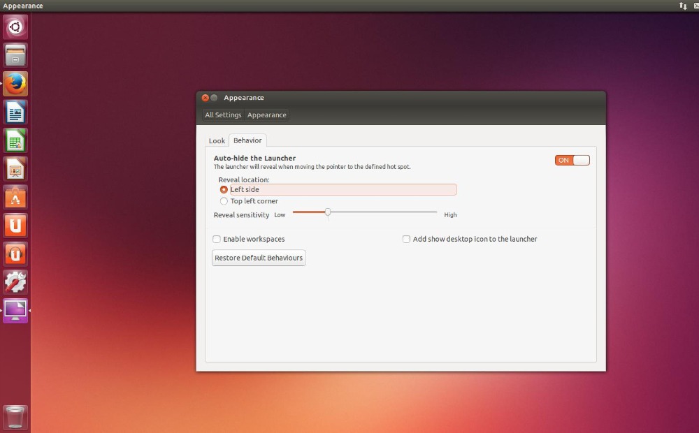 How to Auto Hide the Unity Launcher In Ubuntu 14.04