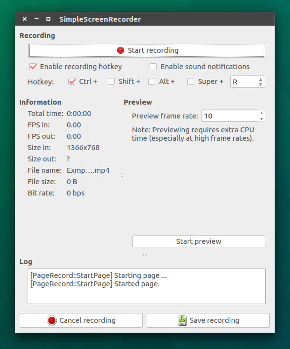 Ubuntu How To Record Screen With Audio Using Simple Screen Recorder