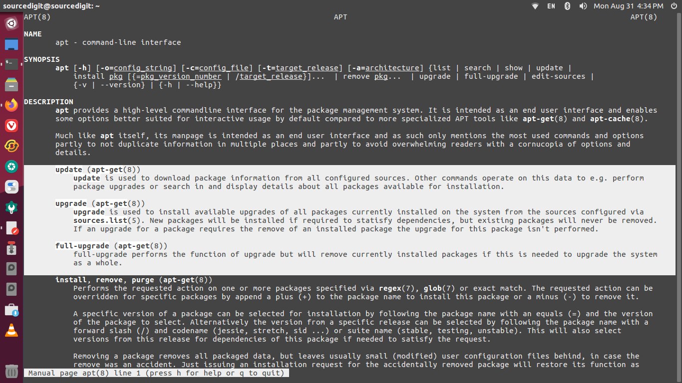 aptget update && aptget upgrade && aptget distupgrade