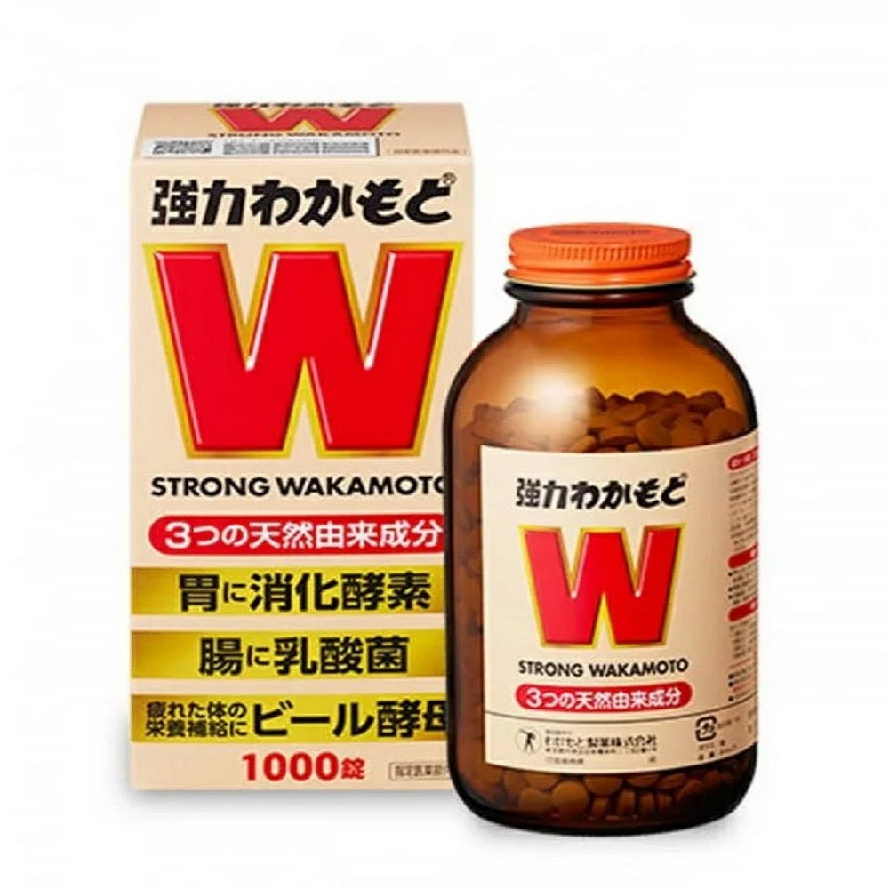 日本 WAKAMOTO 強力若元健胃清腸丸 1000粒 Source Easy