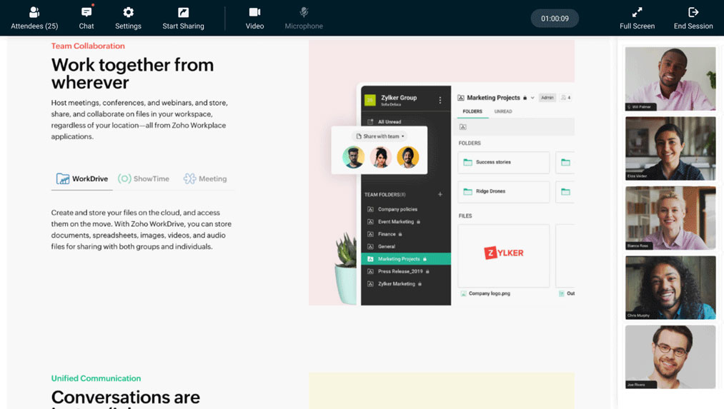 Q&A with Zoho Meeting Making our secure web conferencing tool easily