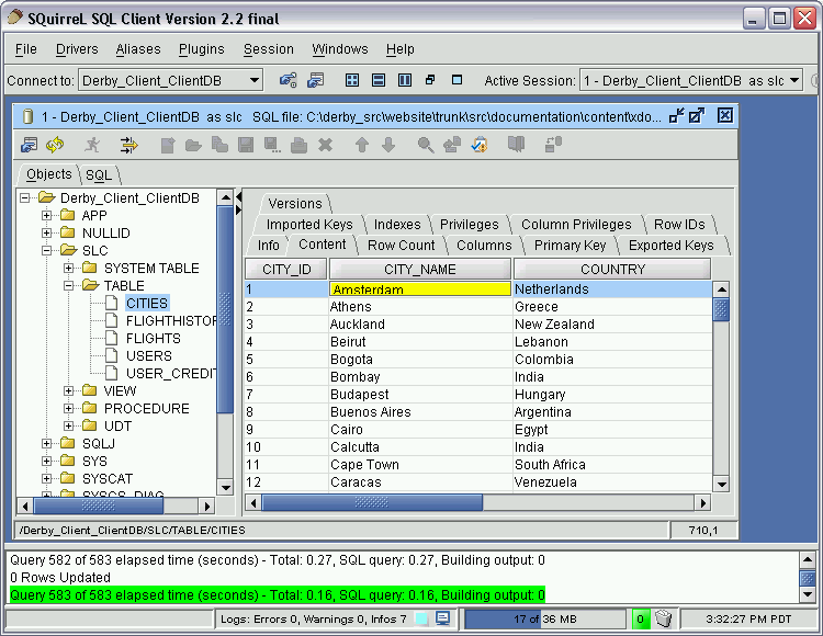 squirrelsql Community Blog